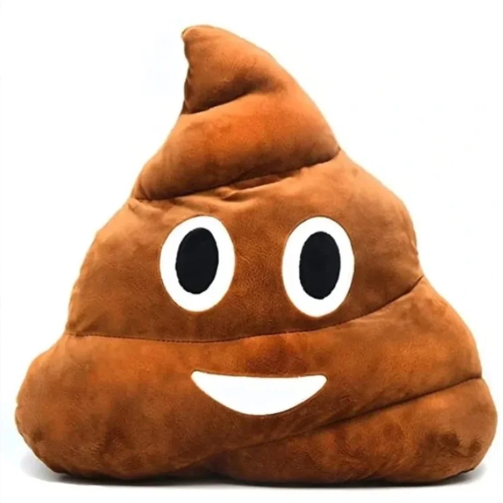 Brown Poop Emoji Pillow